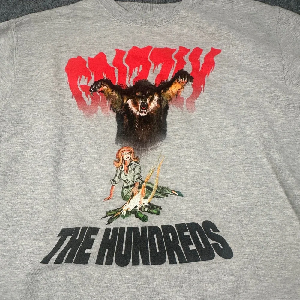 The Hundreds‎ x Grizzly Men's Large Gray Crewneck Sweatshirt